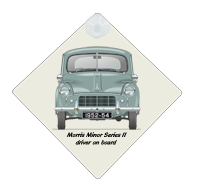 Morris Minor Series II 2dr saloon 1952-54 Car Window Hanging Sign